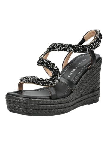 Alma en Pena Sandalen Schwarz
