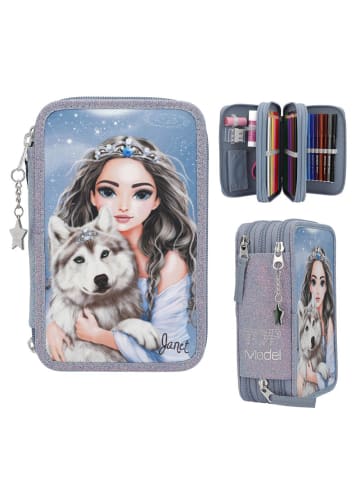 Topmodel Federtasche, 3 Fach Wolf, 6-14 Jahre