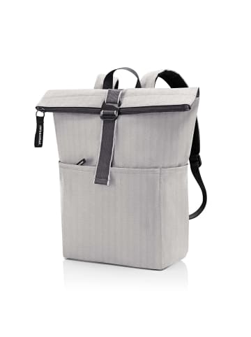 Reisenthel travelling rolltop - Rucksack 15.6" 53 cm (herringbone grey) in herringbone grey
