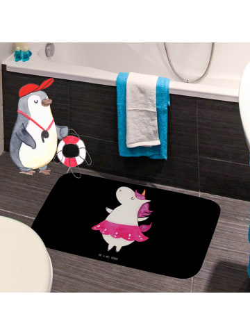 Mr. & Mrs. Panda Badvorleger Einhorn Ballerina ohne Spruch in Schwarz