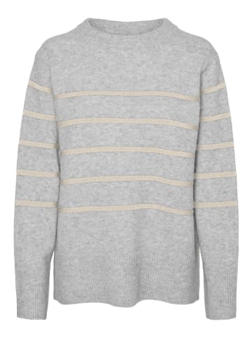 Vero Moda Strickpullover in Light Grey Melange