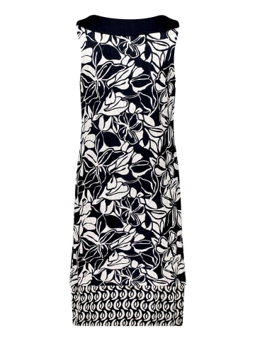 Betty Barclay Jerseykleid ohne Arm in Dunkelblau/Weiß