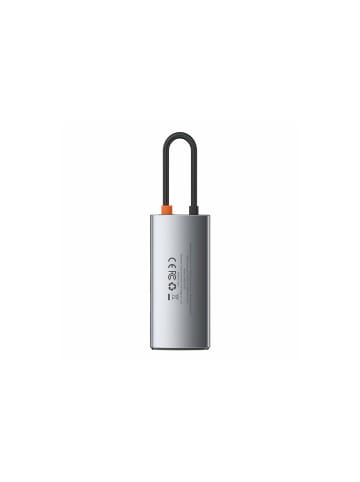 Baseus Baseus Metal Gleam 4in1 Multifunktions-HUB USB Typ C - in Grau