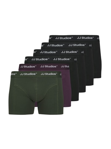 Jack & Jones Retro Short / Pant Soho in Schwarz / grün / lila