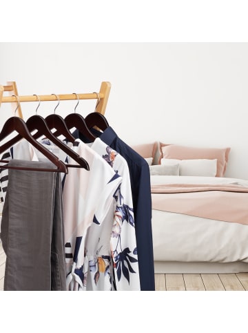 relaxdays 90x Kleiderbügel in Braun