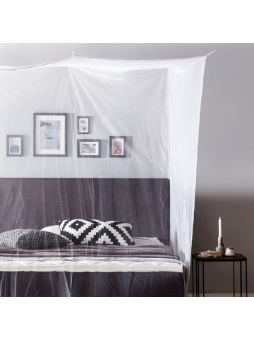 EASYmaxx LUMALAND Moskitonetz Mückennetz - Passend für Einzelbett & Doppelbett - Weiß