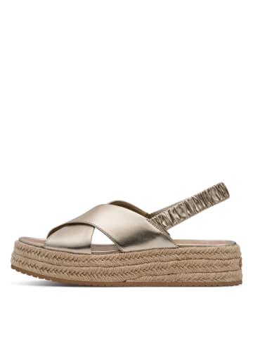 Tamaris Plateau Sandaletten in Gold