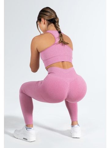 SMILODOX Leggings Amaze Pro in Dunkelpink Melange