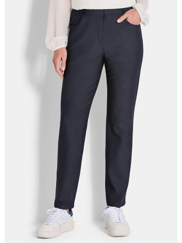 GOLDNER Schlupfhose Schmale Stretchhose LOUISA, knöchellang in marine