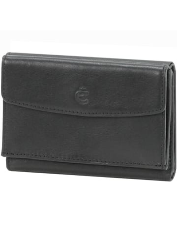 Esquire Logo Geldbörse XII Leder 10 cm in schwarz