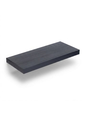 relaxdays 3 x Wandregal in Schwarz - (B)50 x (H)4 x (T)23 cm