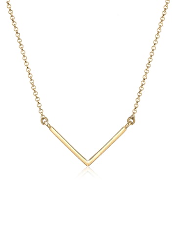 Elli Halskette 925 Sterling Silber Dreieck, Geo, V-Kette in Gold