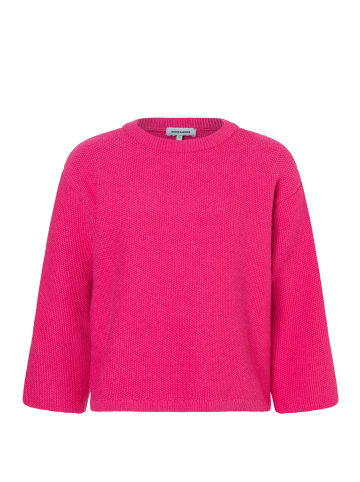 More & More kurzer, weiter 3/4 Arm Strickpullover in pink