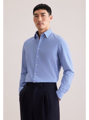 Seidensticker Business Hemd Shaped in Mittelblau