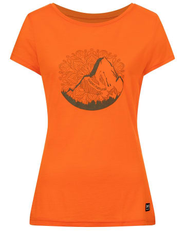 super.natural Merino T-Shirt in orange