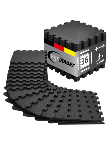 eyepower Profi Fitnessmatte Boreos  2er-Set in blau