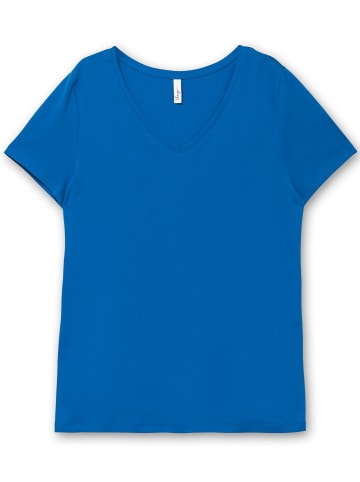 sheego T-Shirt in kobaltblau