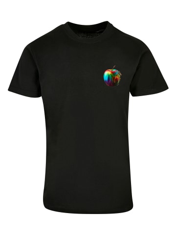 F4NT4STIC T-Shirt Colorfood Collection - Rainbow Apple in schwarz