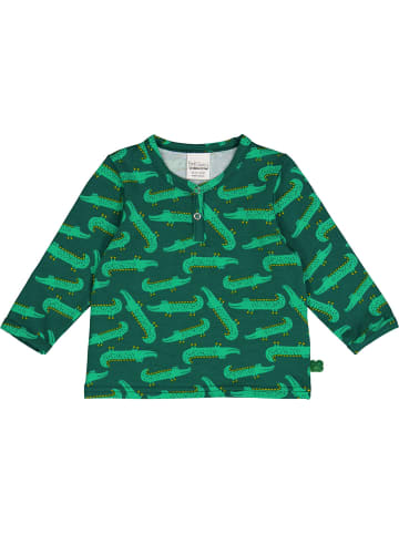 Fred´s World by GREEN COTTON Babylangarmshirt in Cucumber/Grass/yellow