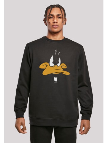 F4NT4STIC Sweatshirt Looney Tunes Daffy Duck Big Face in schwarz