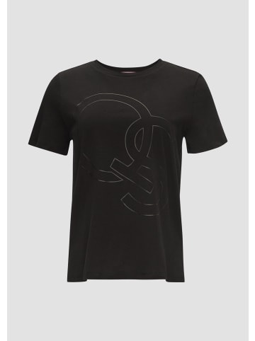 QS T-Shirt in 99D0_schwarz