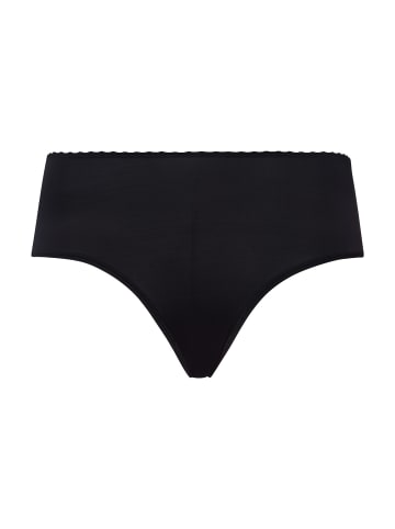 Hanro Midislip Satin Deluxe in Black