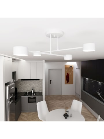 Licht-Erlebnisse Deckenlampe (B)60 x (L)60 x (H)20 cm in WeißWeiß