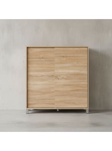 KADIMA DESIGN Schuhschrank Modern | 20 Paar, Schiebetüren, Stauraum in Beige