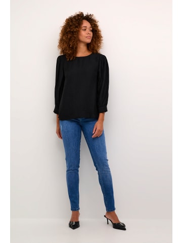 Kaffe Langarm-Bluse KAjerome Regular fit in Black Deep