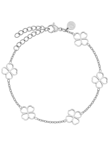 GOOD.designs Armband Kleeblatt in Silber