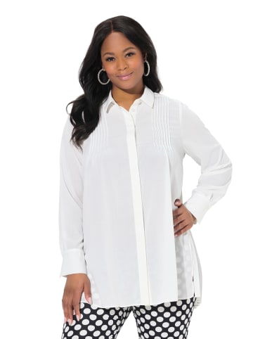 Ulla Popken Bluse in schneeweiß