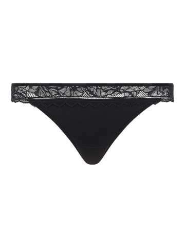 Chantelle Tanga Easy Feel Floral Touch in Schwarz