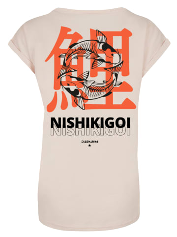 F4NT4STIC T-Shirt Nishikigoi Koi Japan Grafik in Whitesand