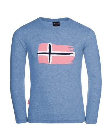 Trollkids Longsleeve "Oslo" in Staub-Blau