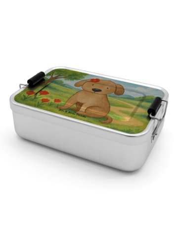 Mr. & Mrs. Panda Brotbox Hund Dame Design ohne Spruch in Weiß