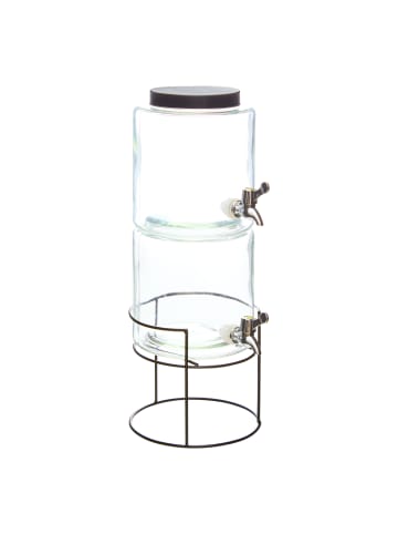 Atmosphera Créateur d'intérieur Getränkespender 2-stufig 3,8 l in Transparent, (B) 18,5 x (H) 50 x (L) 24,5 cm