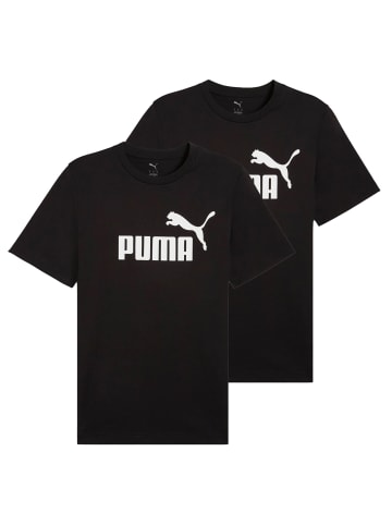 Puma T-Shirt 2er Pack in Schwarz