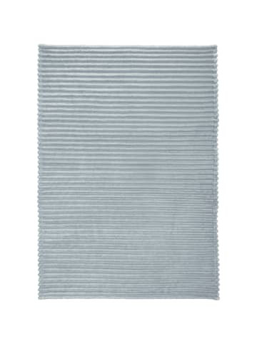 Erwin Müller Fleece, Microfaser Wohndecke Aosta in silbergrau