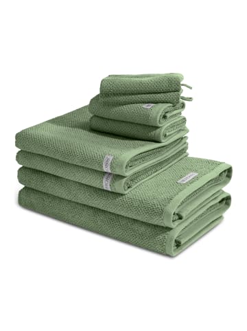 Ross 2 X Wasch- 2 X Gäste- 2 X Dusch- 2 X Handtuch im Set Selection in Piniengrün