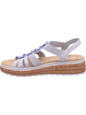 rieker Keilsandalette in silber