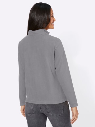WITT WEIDEN Fleece-Shirt in steingrau