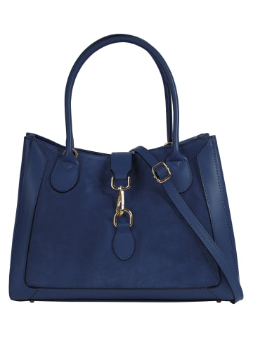 Samantha Look Shopper echt Leder in blau
