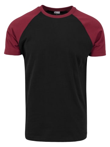 Urban Classics T-Shirt in blk/burgundy