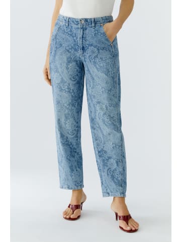 Oui Jeans Tapered in bright blue denim