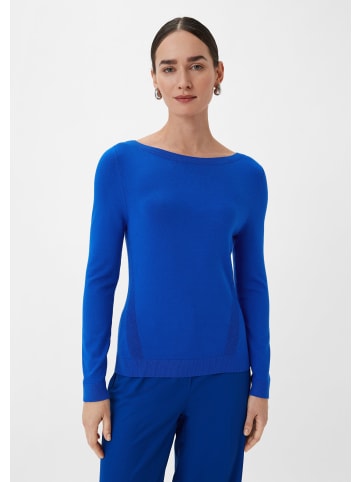 comma Strickpullover langarm in Blau