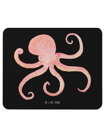 Mr. & Mrs. Panda Mousepad Tintenfisch ohne Spruch in Schwarz
