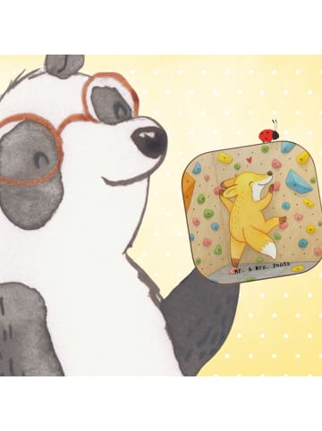 Mr. & Mrs. Panda Tischuntersetzer Fuchs Bouldern Design ohne Spruch in Weiß
