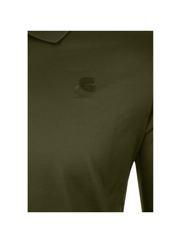 Karl Lagerfeld Langarm-Poloshirt 745000 in dunkelgruen
