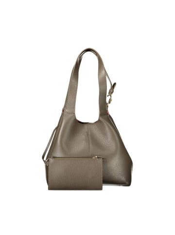 COCCINELLE Braun Leder Damen Schultertasche C-Easy