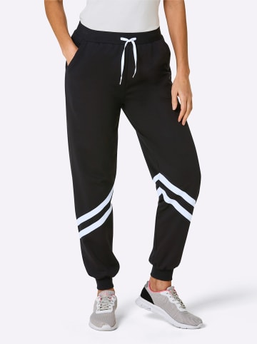 WITT WEIDEN Freizeithose in schwarz-weiß